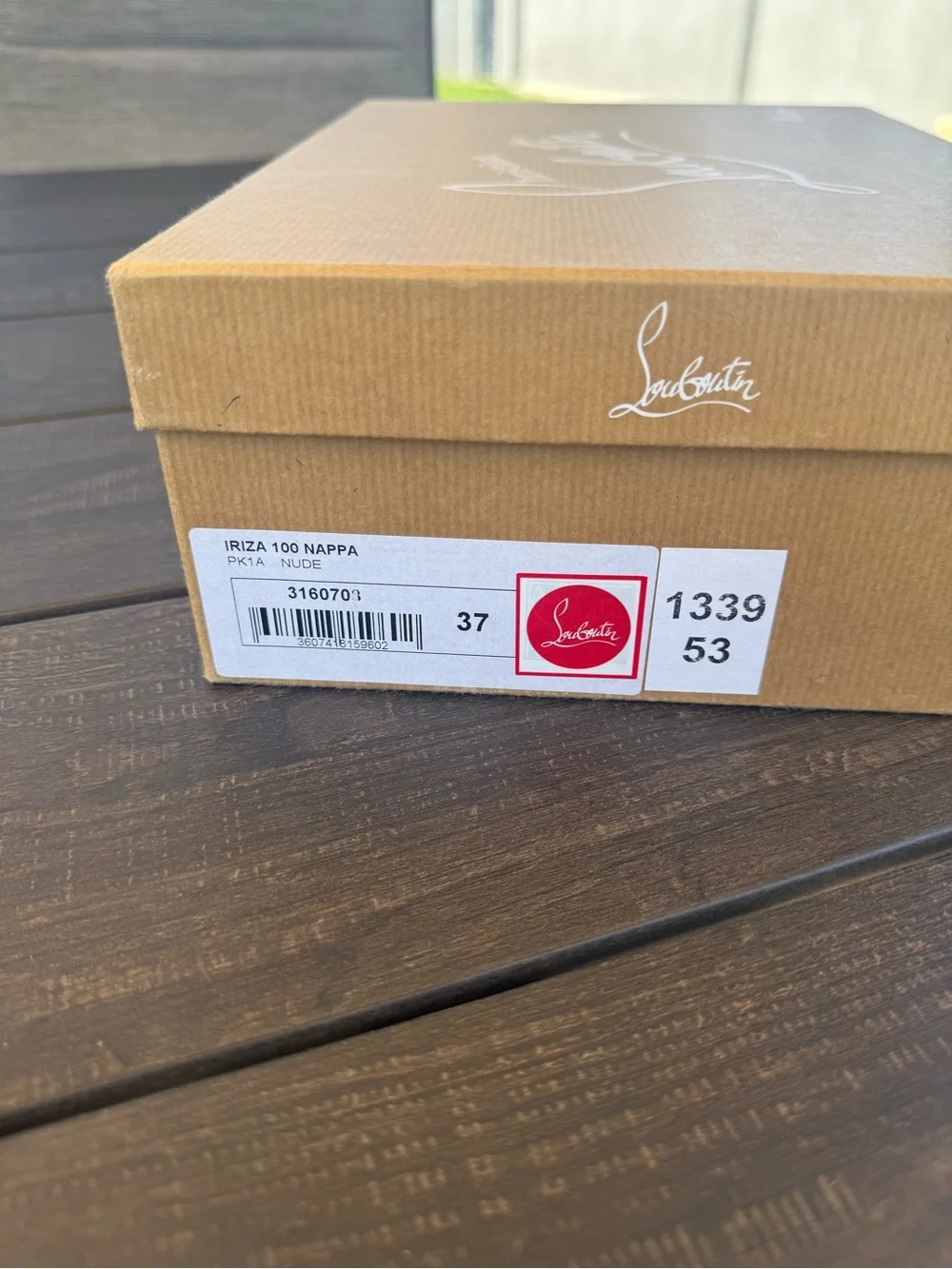 Christian Louboutin Iriza 100 Nude Nappa Leather Pumps – Size 37